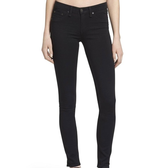 Rag & Bone Black Plush Legging Jeans - Picture 2 of 12